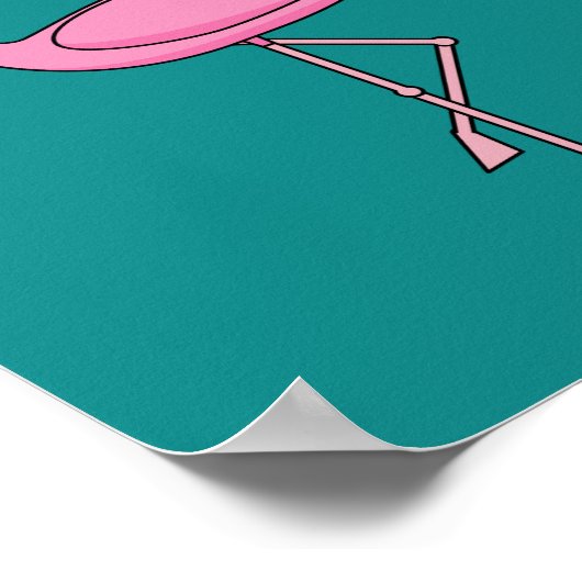 Kerstjargon met Santa Hat Poster (Hoek)