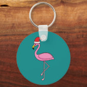 Kerstjargon met Santa Hat Sleutelhanger (Voorkant)