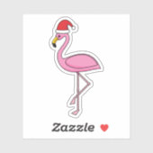 Kerstjargon met Santa Hat Sticker (Vel)