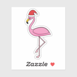 Kerstjargon met Santa Hat Sticker