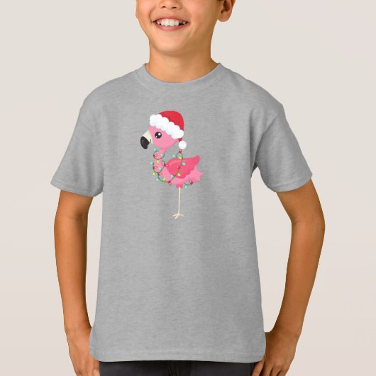 Kerstjargon, Santa Hat, kerstlichten T-shirt (Voorkant)