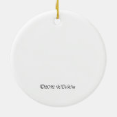 kerstjaskonijnen keramisch ornament (Achterkant)