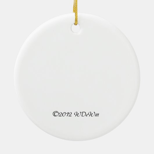 kerstjaskonijnen keramisch ornament (Achterkant)