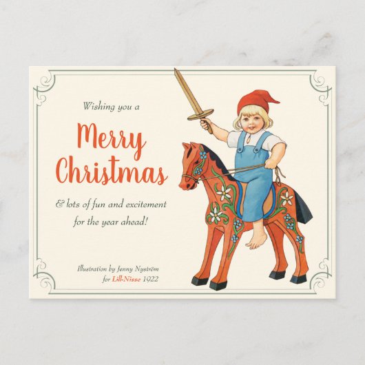 KerstJenny Nyström Lill-Nisse, Rijbewijs CC0311 Briefkaart (Voorkant)