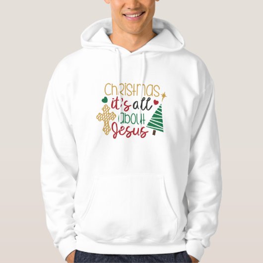 Kerstjesus citeert Hoodie (Voorkant)