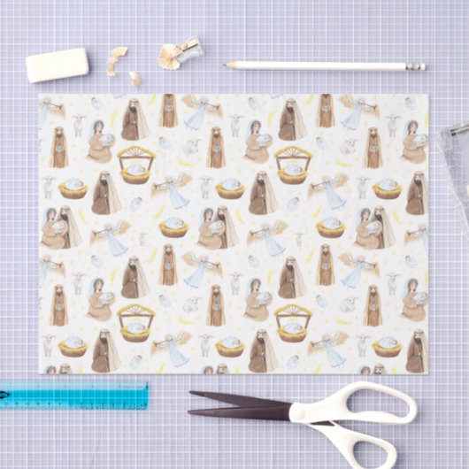 KerstJesus Wise Mannen Angels Tissue Paper Tissuepapier (Craft)