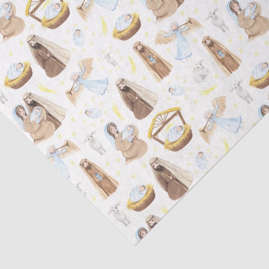 KerstJesus Wise Mannen Angels Tissue Paper Tissuepapier (Detail)