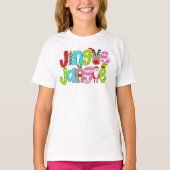 Kerstjingle Jangle Santa Tree Rendier T-shirt (Voorkant)