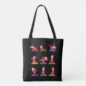 Kerstjoga, kerstfeestdagen, jaloezieën, medaille tote bag (Achterkant)