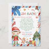 Kerstjongen Brief van Elf Briefkaart (Voorkant)