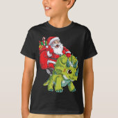 kerstjongens met kerstcadeaus X T-shirt (Voorkant)