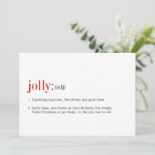 Kerstjongetdefinitie Feestdagenkaart (Staand voorkant)