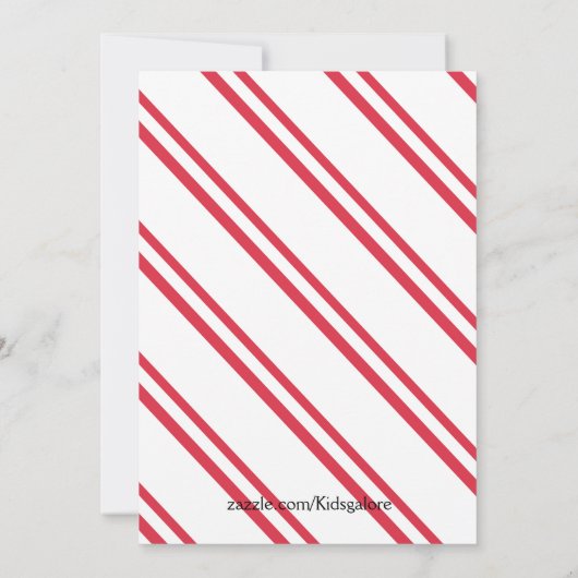 Kerstjongetje Elf - Uitnodiging tot Baby shower (Achterkant)