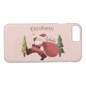 Kerstjongetje met de kerststaart Case-Mate iPhone case (Achterkant (Horizontaal))