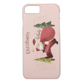 Kerstjongetje met de kerststaart Case-Mate iPhone case (Achterkant)