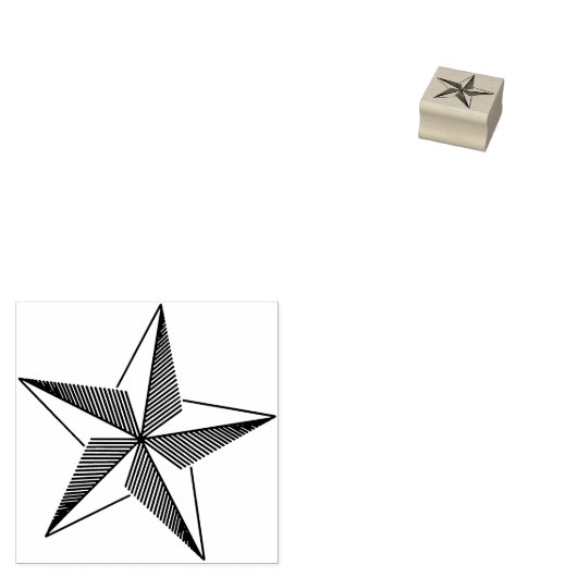 kerstjournalistiek scrapbooking met 5 tak Star Rubberstempel (Gestempeld)