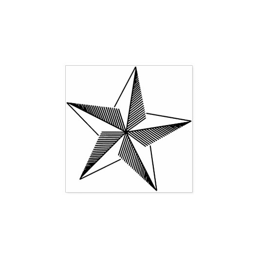 kerstjournalistiek scrapbooking met 5 tak Star Rubberstempel (Afrduk)