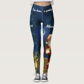 KerstJouw naam Leggings Santa Jogging Pants (Voorkant)