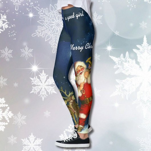 KerstJouw naam Leggings Santa Jogging Pants