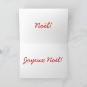 KerstJoyeux Noel Feestdagen Kaart (Binnen)