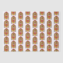 kerstjukebox tissuepapier