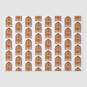 kerstjukebox tissuepapier