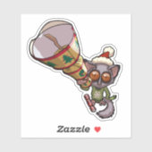 Kerstjumper en Pet Cute Cartoon Baby Sticker (Vel)