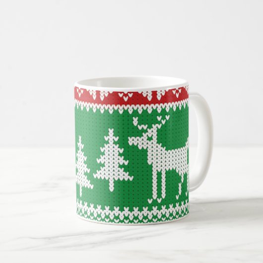 kerstjumperpatroon koffiemok (Voorkant rechts)