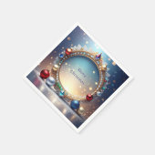 Kerstjuweel Lijst Vakantie servet (Hoek)