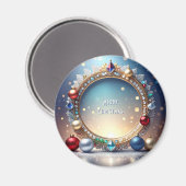 Kerstjuweel Lijst vakantiemagnet Magneet (Voorkant / Achterkant)