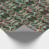 Kerstjuweeltinten Cadeaupapier (Hoek)