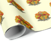 Kerstka turkey toerist cadeaupapier (Rol Hoek)