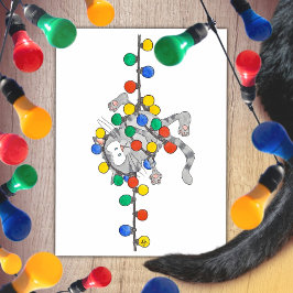 KERSTKAAARTJE MET KATTEN door Nicole Janes Feestdagenkaart