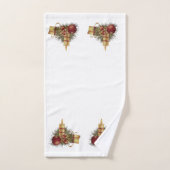 kerstkaarde bad handdoek (Handdoek)