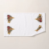 kerstkaarde bad handdoek (Handdoek)