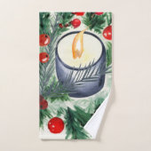 kerstkaarde bad handdoek (Handdoek)