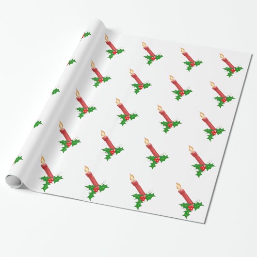 kerstkaarde cadeaupapier (Uitgerold)