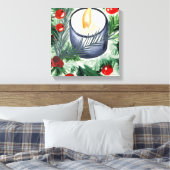 kerstkaarde canvas afdruk (Insitu (Slaapkamer))