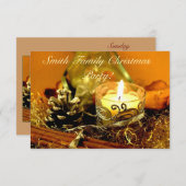 kerstkaarde kaart (Voorkant / Achterkant)