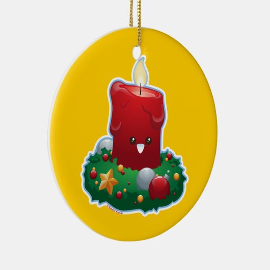 kerstkaarde keramisch ornament (Rechts)