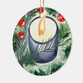 kerstkaarde keramisch ornament (Links)