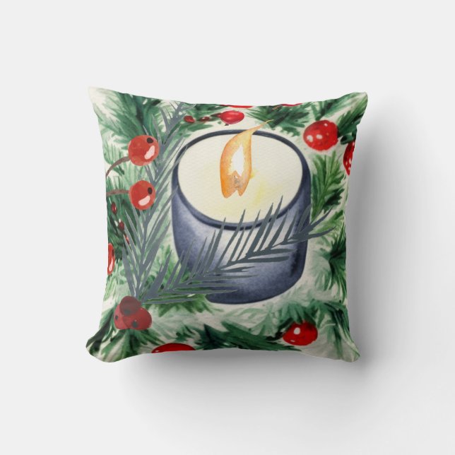 kerstkaarde kussen (Voorkant)