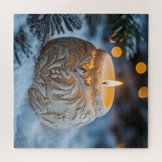 kerstkaarde legpuzzel (Horizontaal)