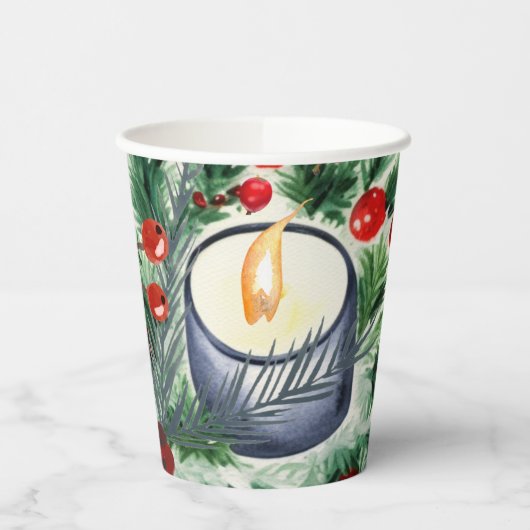 kerstkaarde papieren bekers (Links)