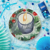 kerstkaarde papieren bordje (Feest)