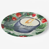 kerstkaarde papieren bordje (Gekanteld)