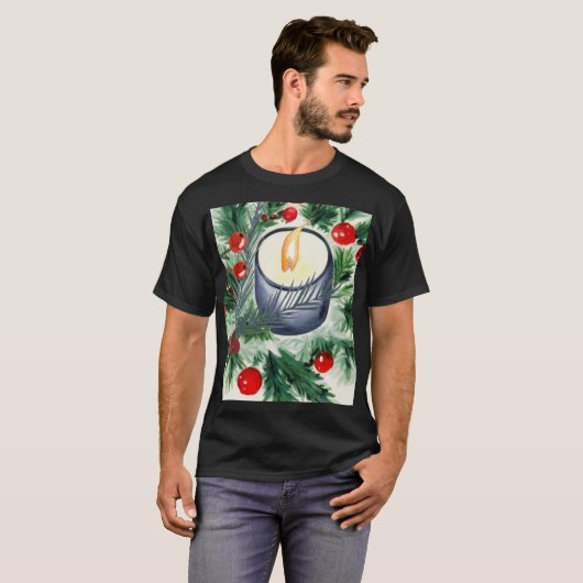 kerstkaarde t-shirt (Voorkant volledig)