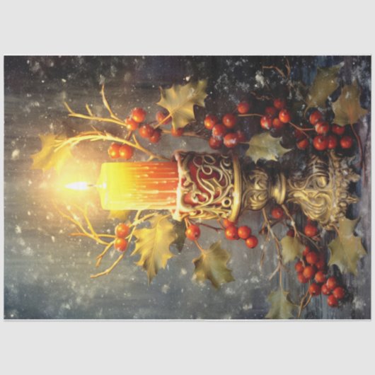 kerstkaarde tissuepapier (Voorkant)
