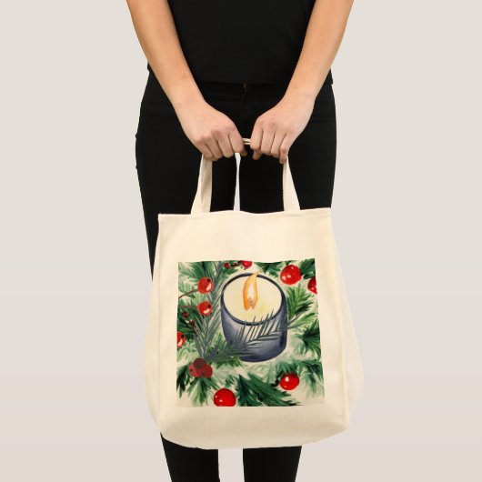 kerstkaarde tote bag (Voorkant (product))