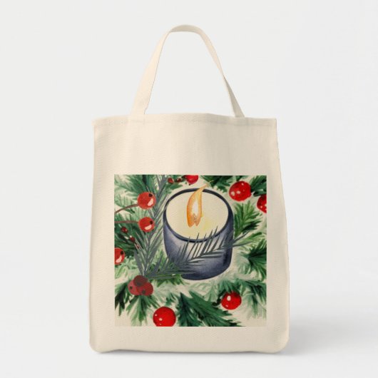kerstkaarde tote bag (Voorkant)